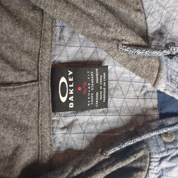 Oakley Button Down Quilted Hoodie/jacket ☠️Sz XL☠️ - Picture 1 of 10